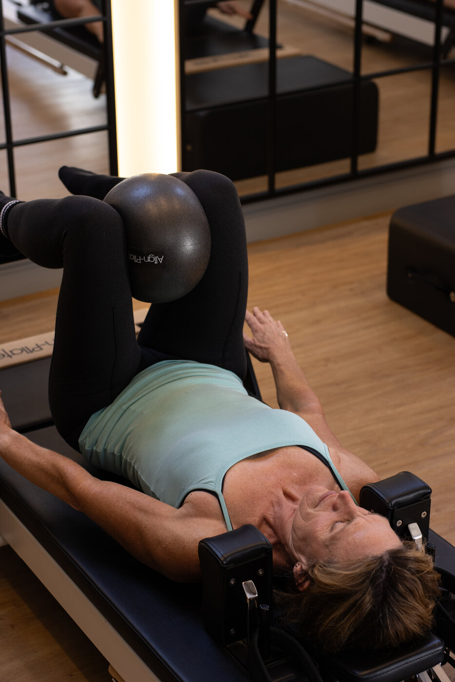A private 1:1 Reformer session at EVOLVE